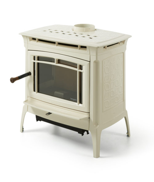 ESTUFA LEÑA MANCHESTER 2073031 ESMALTADO CREMA HERGOM
